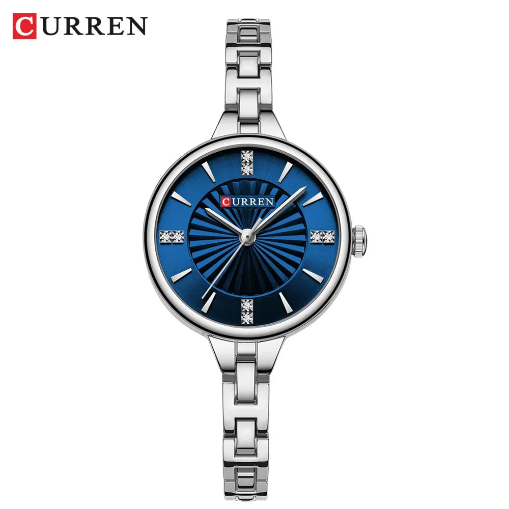 CURREN Luxury Brand Watch for Women Waterproof Diamond Elegant Ladies Watch Original Quartz Women's Watches Bracelet Gifts 2024