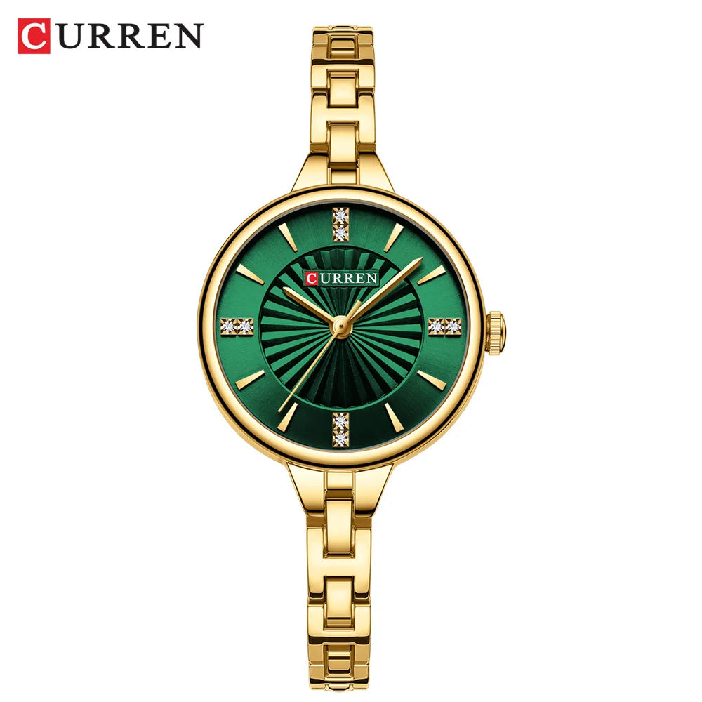 CURREN Luxury Brand Watch for Women Waterproof Diamond Elegant Ladies Watch Original Quartz Women's Watches Bracelet Gifts 2024