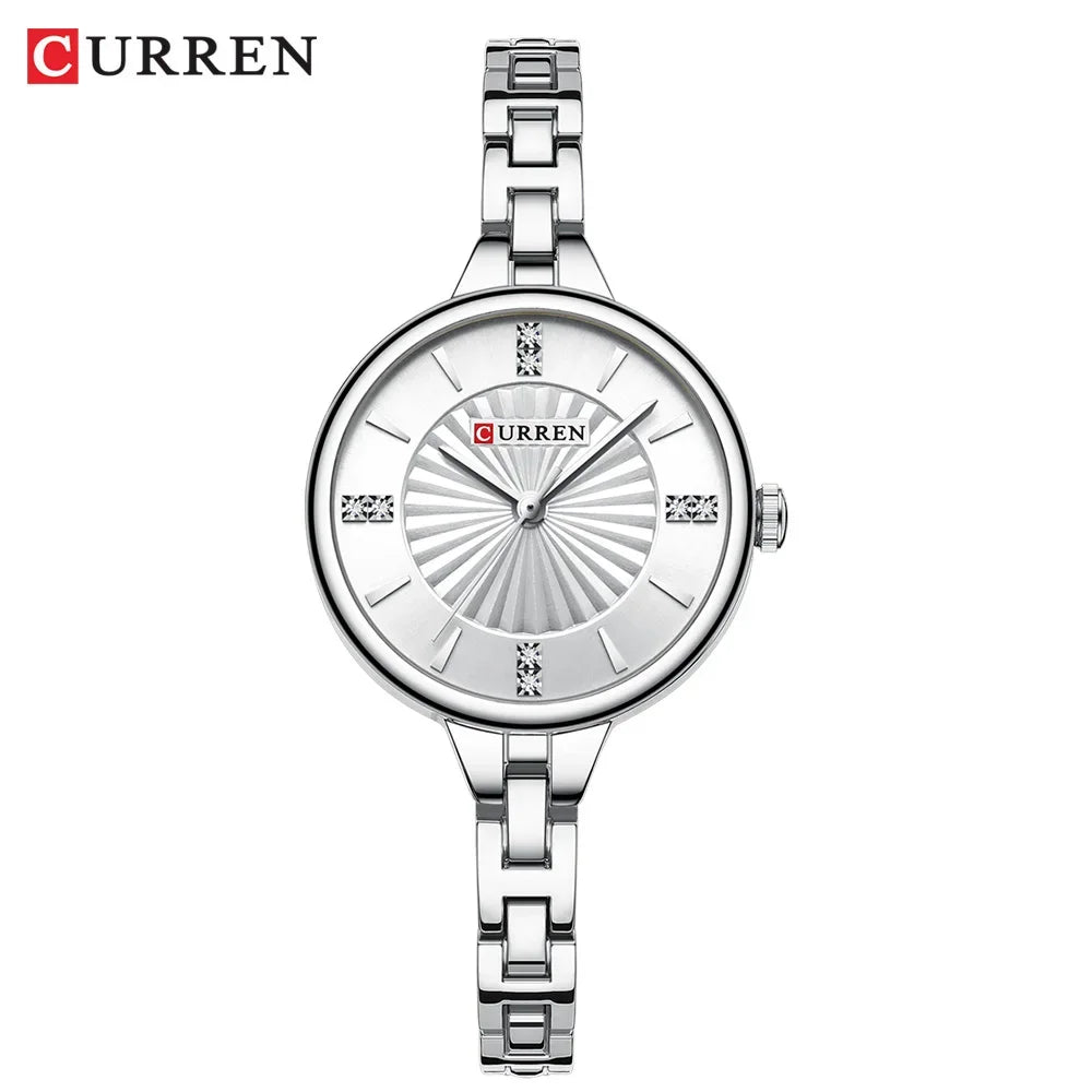 CURREN Luxury Brand Watch for Women Waterproof Diamond Elegant Ladies Watch Original Quartz Women's Watches Bracelet Gifts 2024