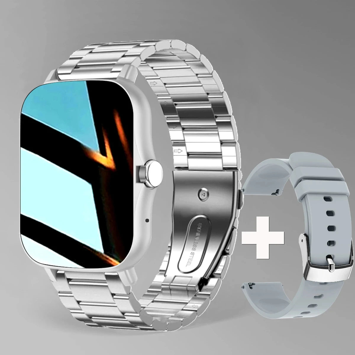 Fashion Smart Watch Plus 1.55 HD For Men And Women App Control BT Call Health Tracker Custom Photo Surprise Gift Business Watchs