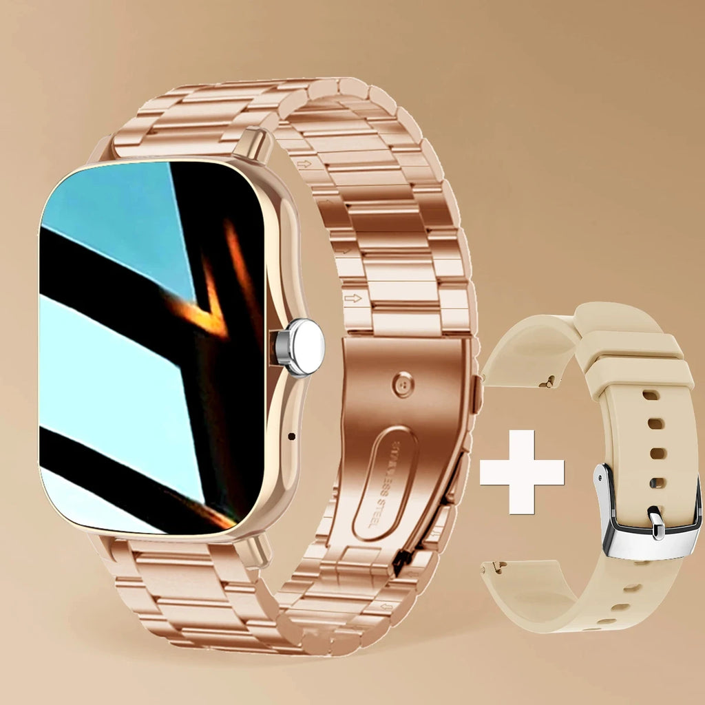 Fashion Smart Watch Plus 1.55 HD For Men And Women App Control BT Call Health Tracker Custom Photo Surprise Gift Business Watchs
