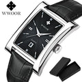 Wwoor Top Brand Luxury Wwoor Business Male Wristwatches Waterproof Mens Watches Minimalist Leather Watch Men Relogio Masculino