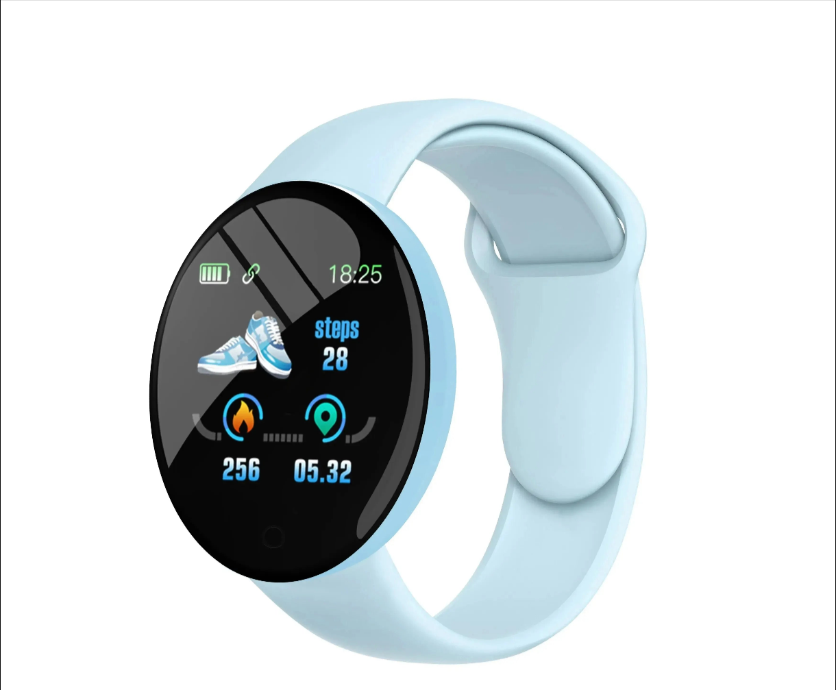 Round Digital Smart Sport Watch for Men and Women, LED, Electronic, Bluetooth, Wrist Watch for Kids, Hours, Dropshipping